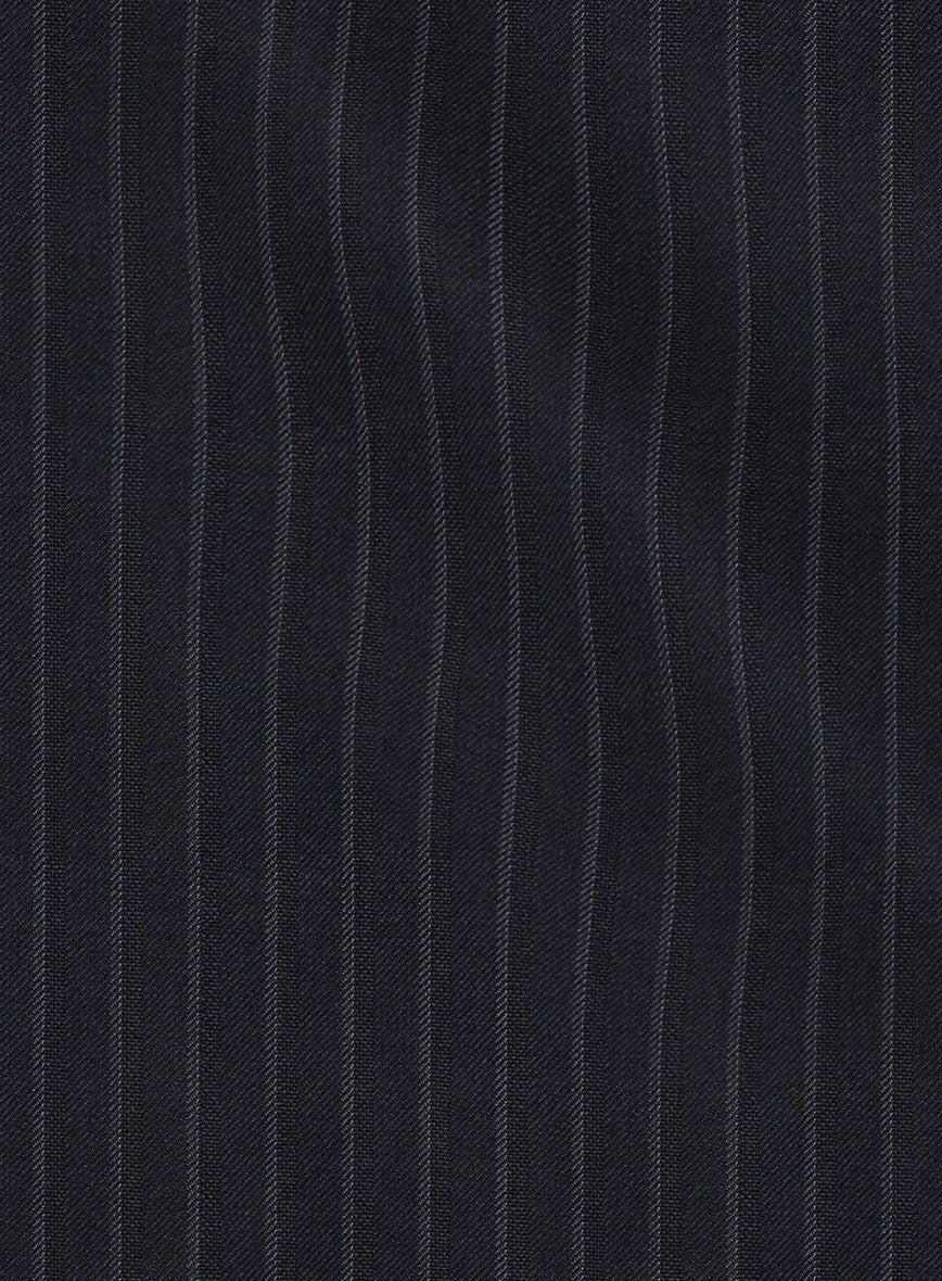 Women's Windsor Blue Stripe Wool Jacket - Image 2