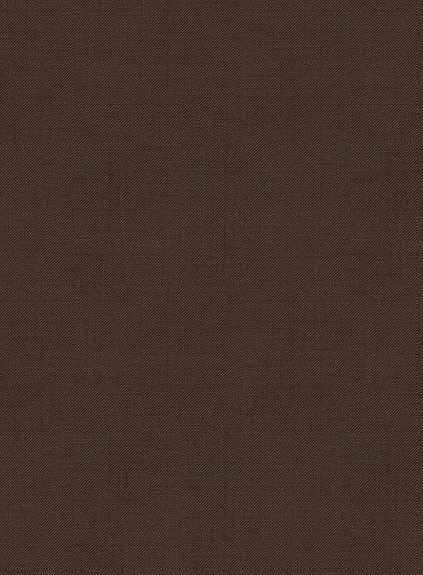 Worsted Brown Wool Tuxedo Jacket - Image 2