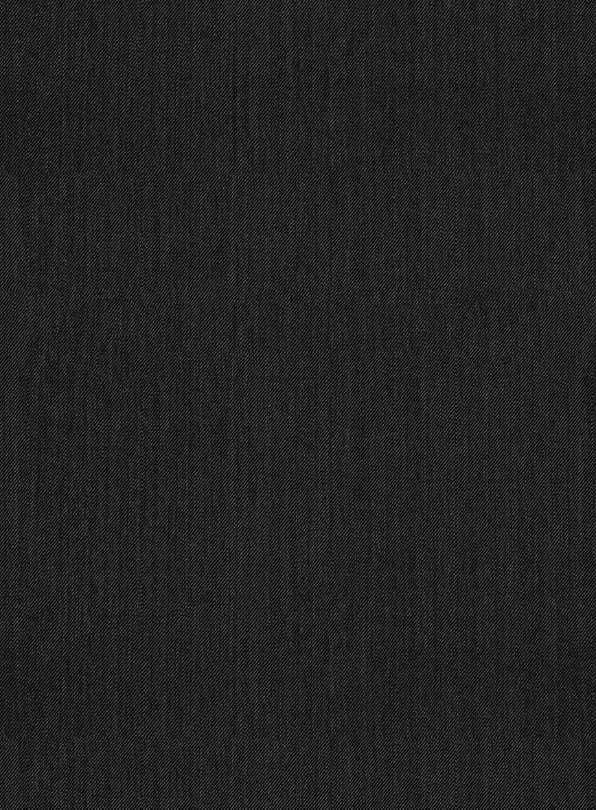 Worsted Dark Charcoal Wool Suit - Image 5
