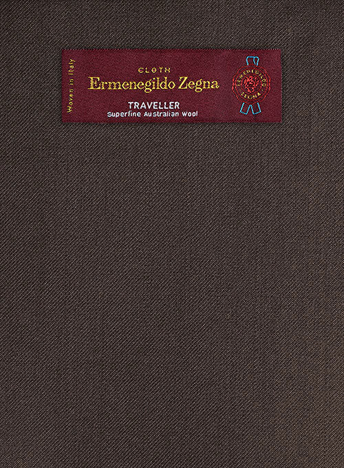 Lanificio Zegna Traveller Brown Wool Jacket - Image 2