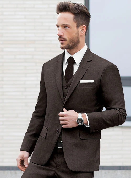 Lanificio Zegna Traveller Dark Brown Wool Jacket - Image 3