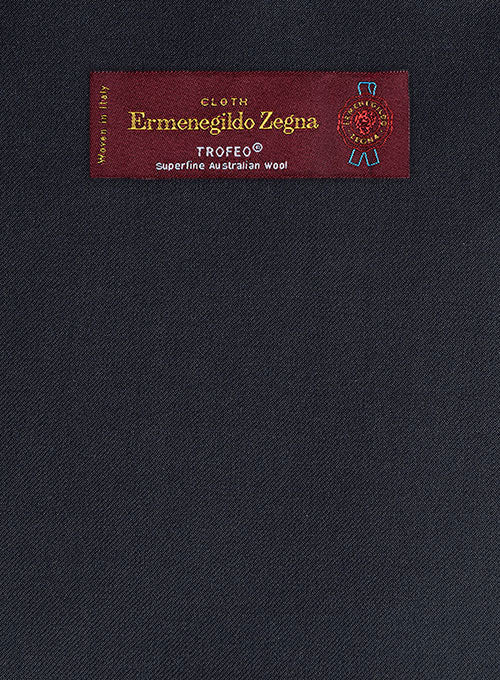 Lanificio Zegna Trofeo Dark Blue Wool Jacket - Image 2