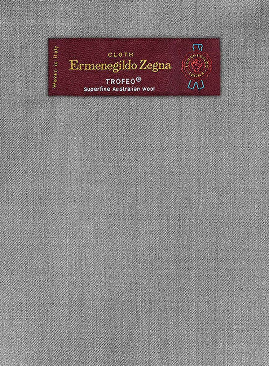 Lanificio Zegna Trofeo Mid Gray Wool Pants - Image 3
