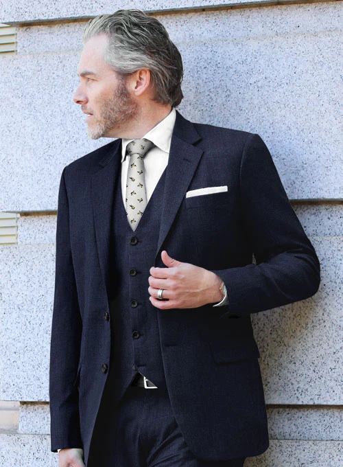 Lanificio Zegna Trofeo Navy Blue Wool Jacket