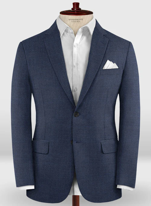 Lanificio Zegna Trofeo Rich Blue Wool Jacket - Image 3