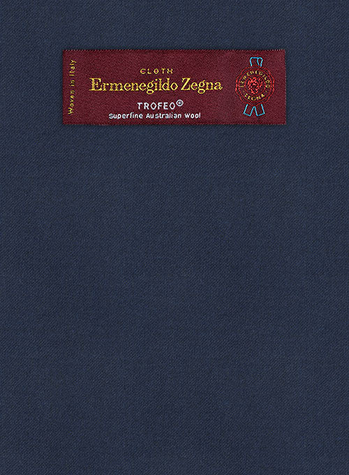 Lanificio Zegna Trofeo Royal Blue Wool Pants - Image 2