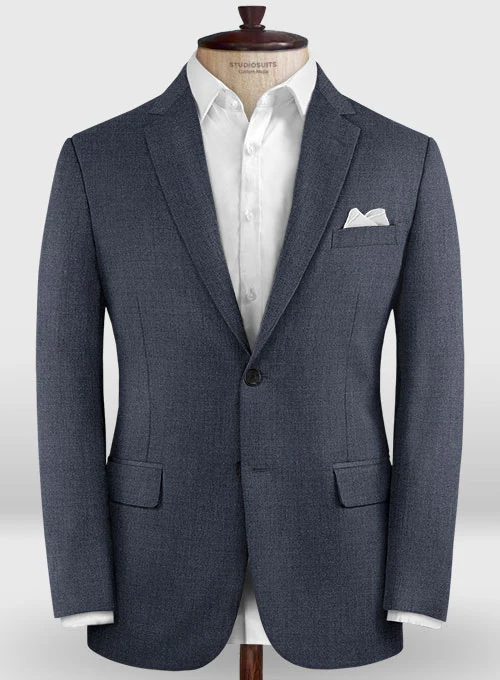 Lanificio Zegna Trofeo Slate Blue Wool Jacket